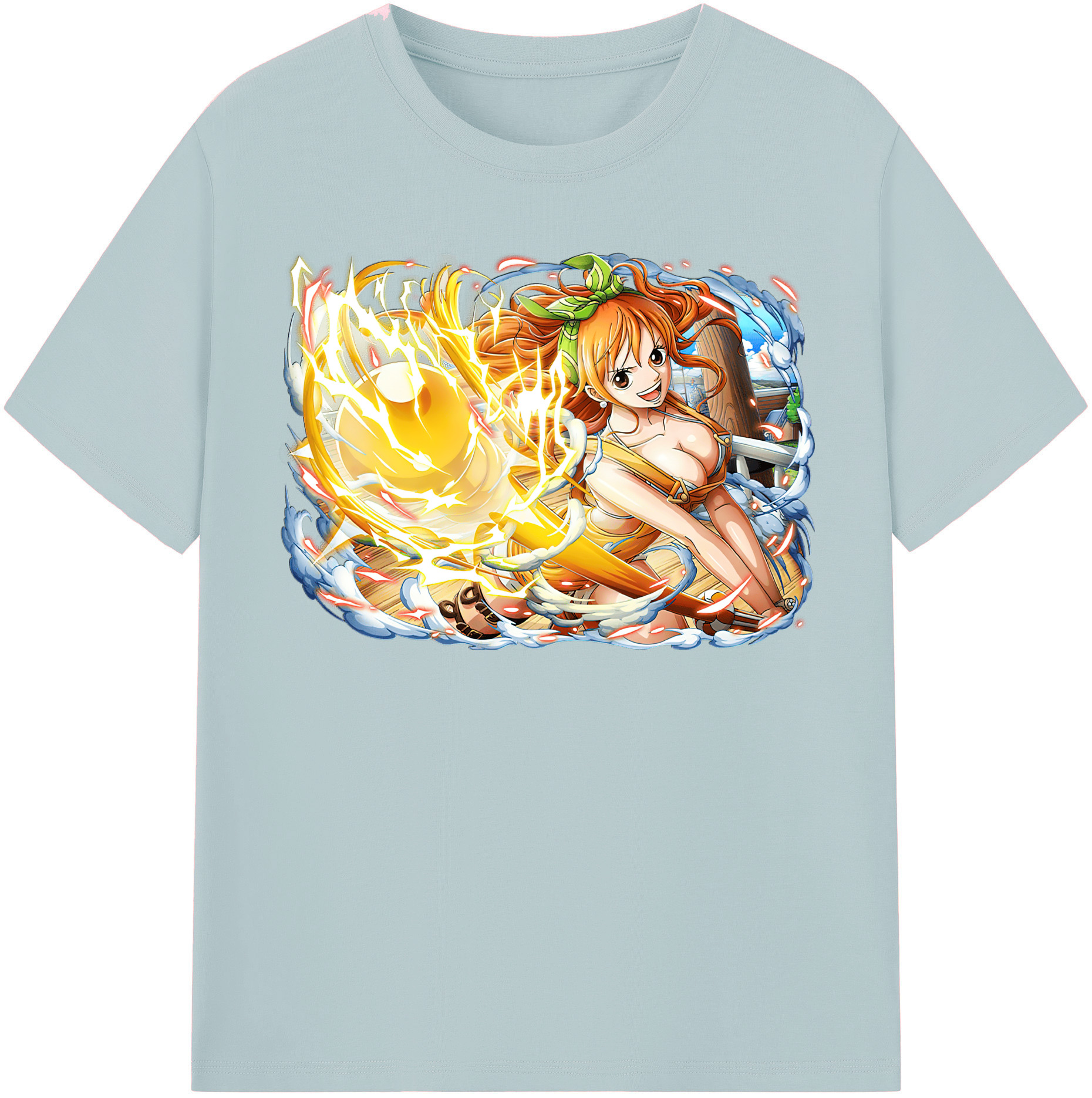 ワンピース ナミ ONE PIECE Nami 綿100％半袖Tシャツ（フロントプリント）